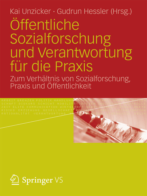 Title details for Öffentliche Sozialforschung und Verantwortung für die Praxis by Kai Unzicker - Available